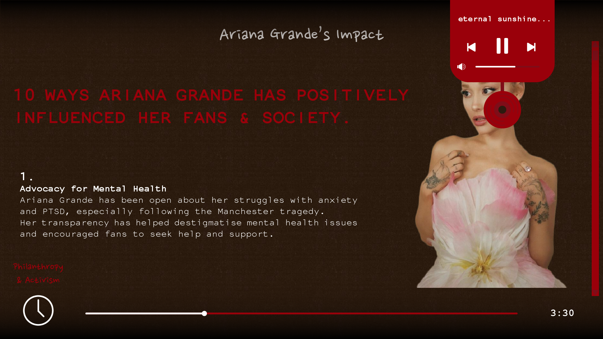 Ariana Site Page 1 with Dropdown